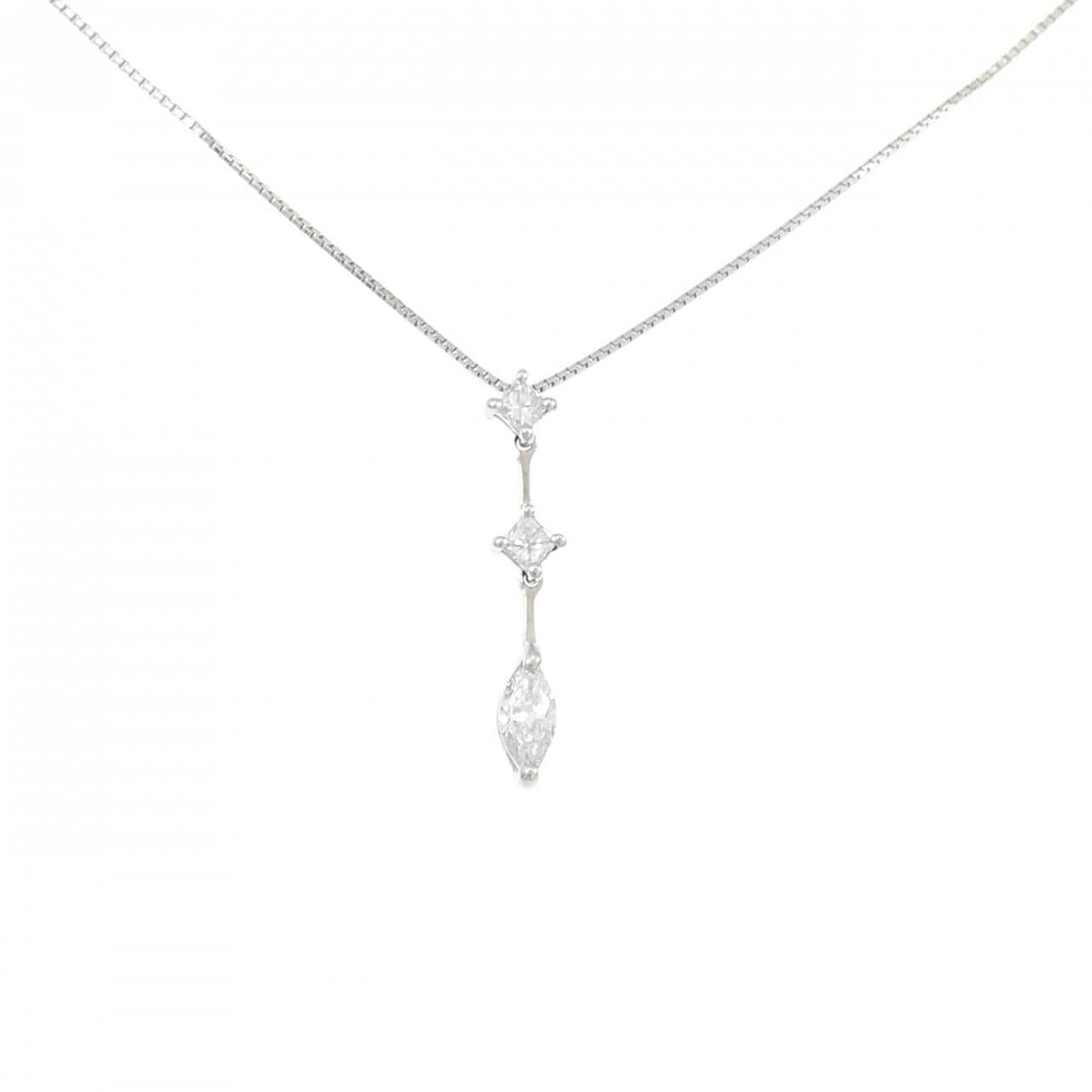 PT900/PT850 ダイヤモンド ネックレス 0.214CT