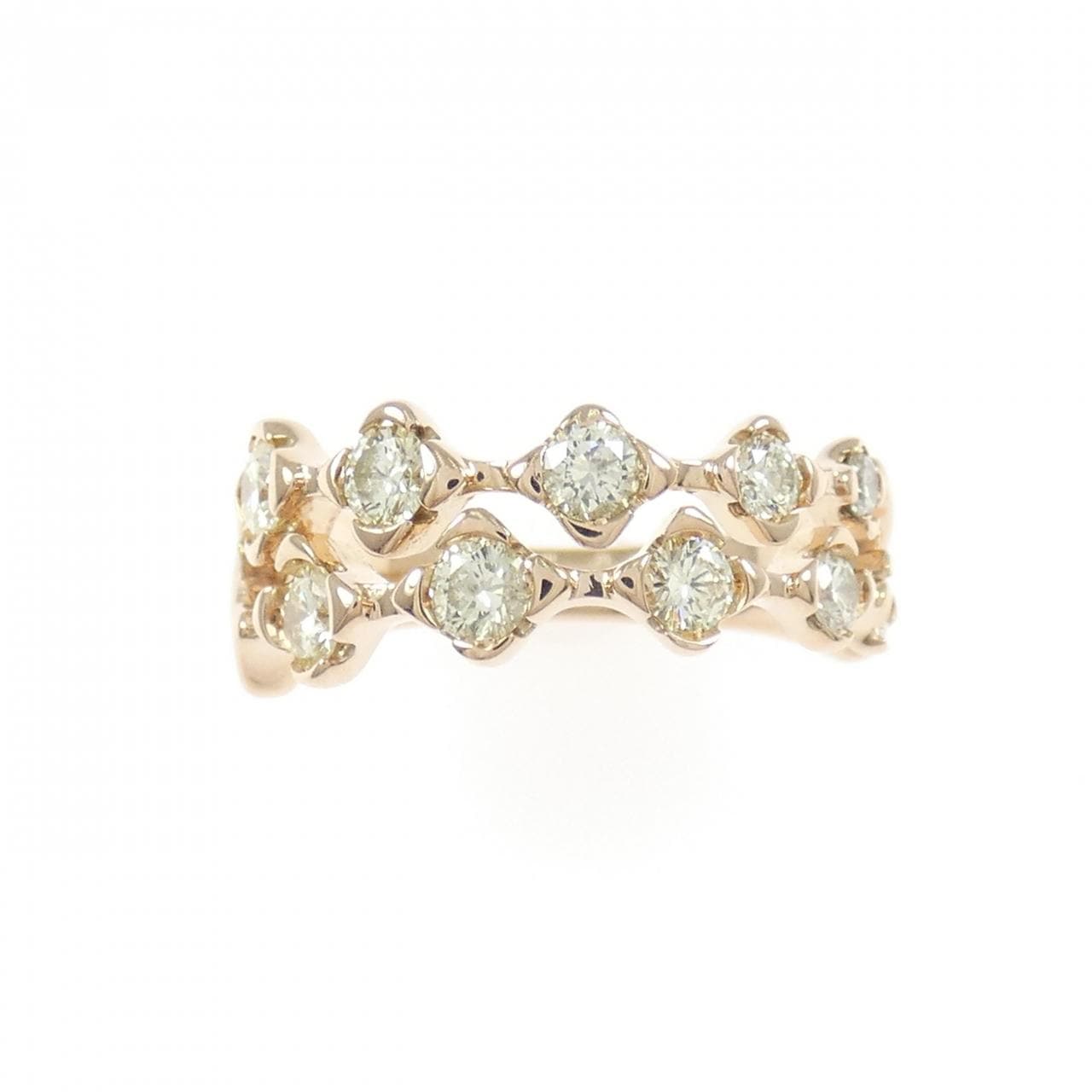 K18PG ダイヤモンド リング 0.45CT