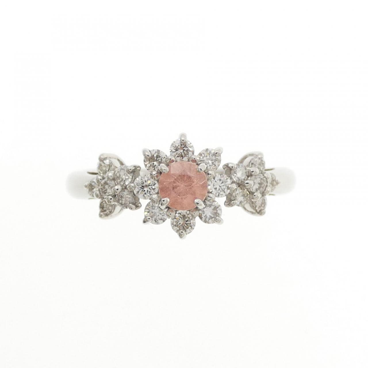 PT900 フラワー ロードクロサイト リング 0.204CT