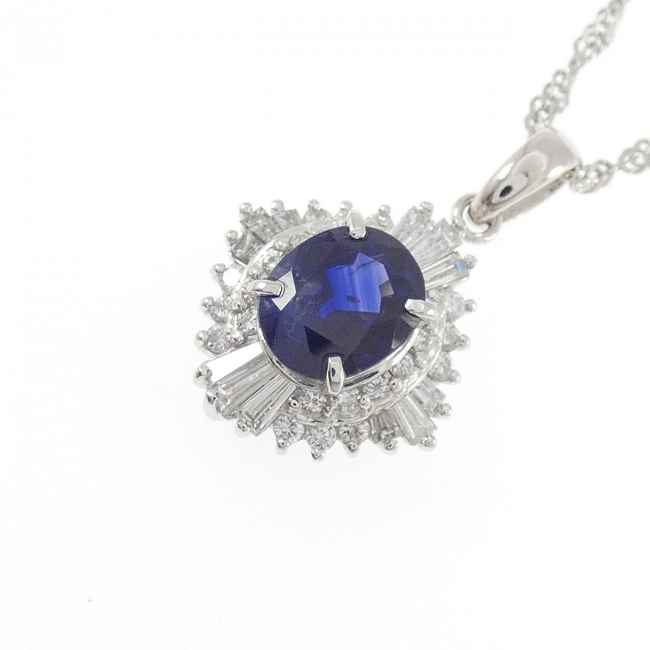 PT900/PT850 サファイヤ ネックレス 1.74CT