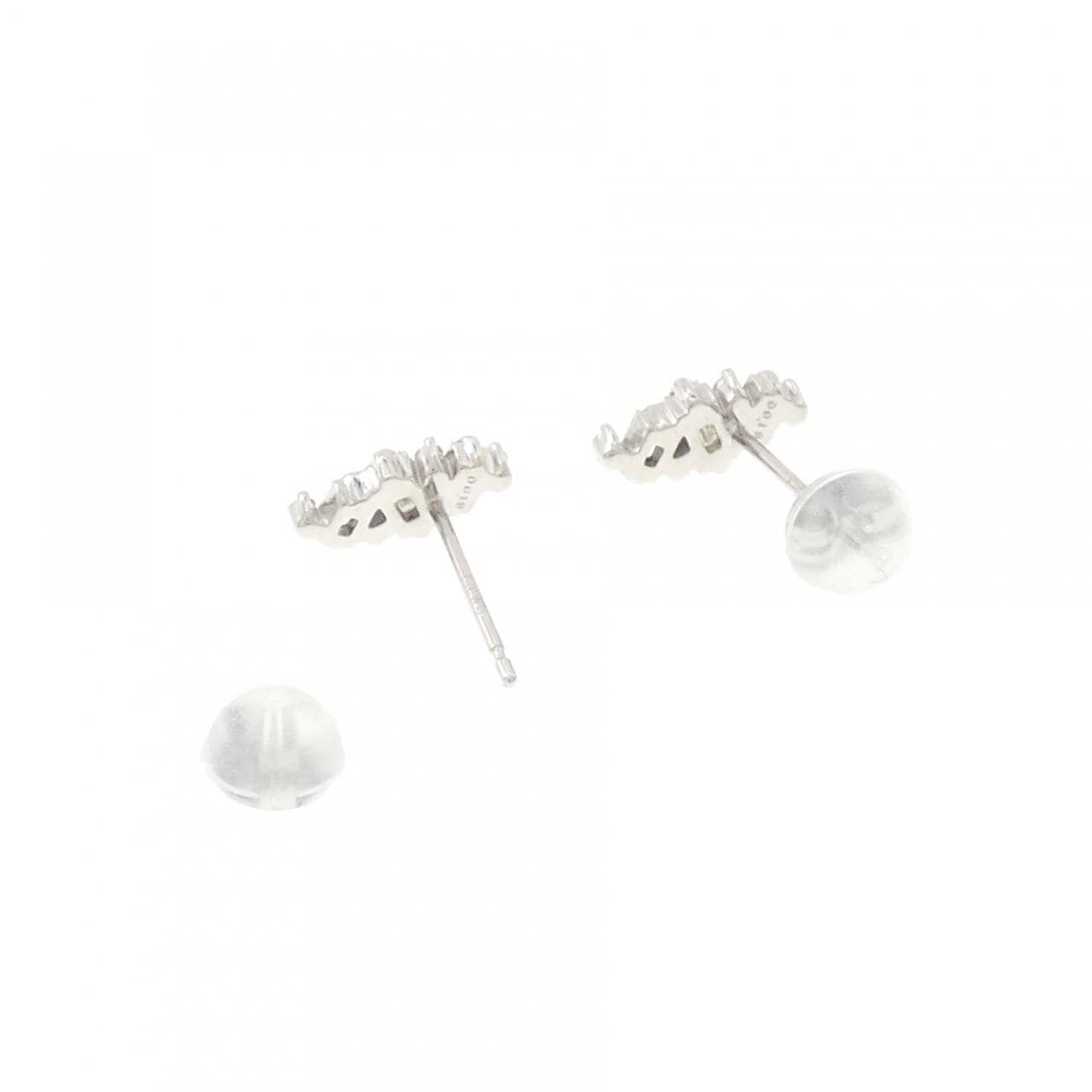 K18WG ダイヤモンド ピアス 0.38CT
