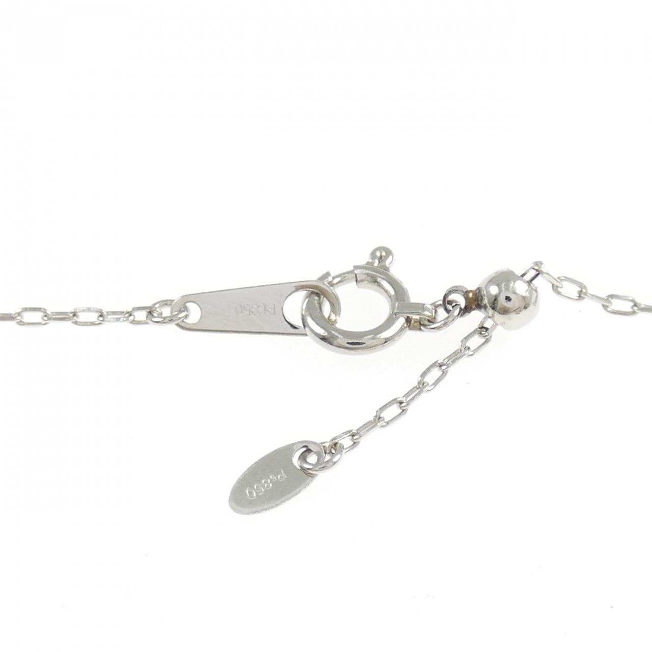 PT900/PT850 エメラルド ネックレス 0.40CT