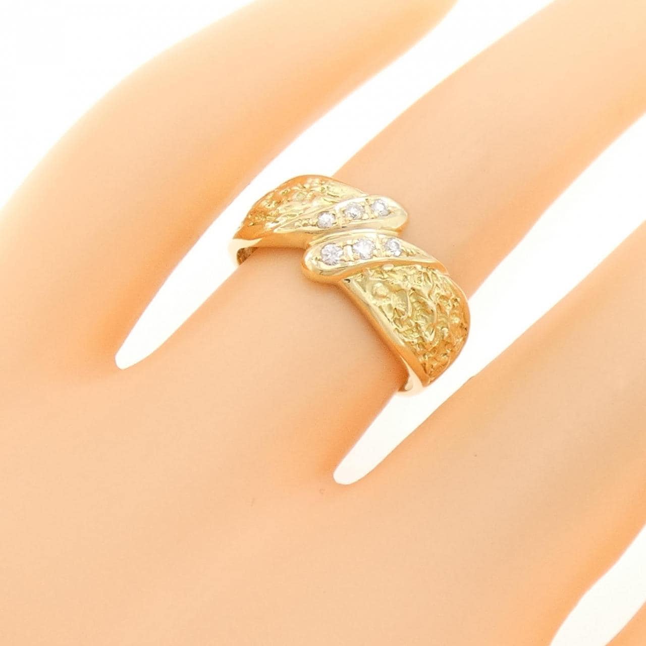 K18YG ダイヤモンド リング 0.10CT