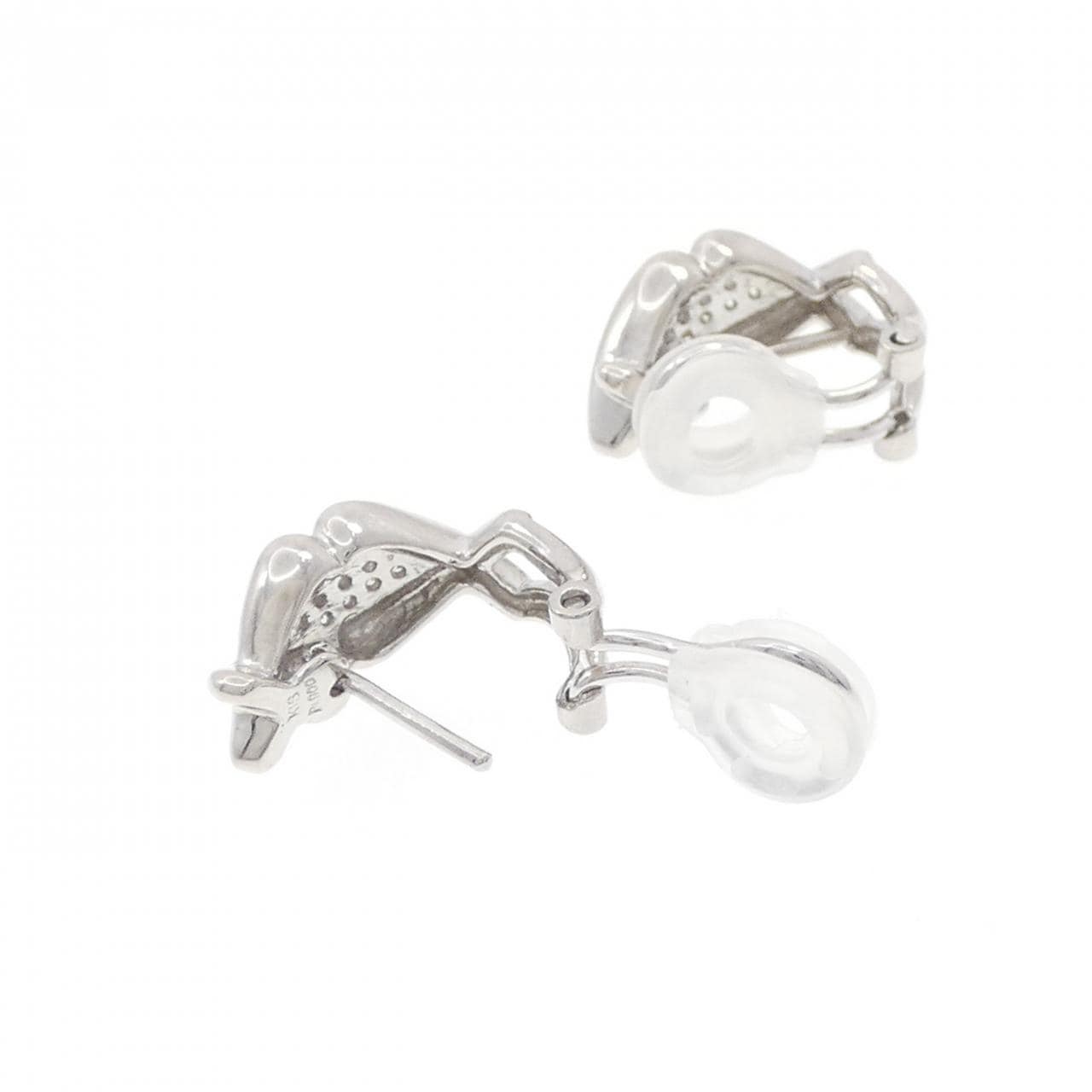 PT900/K18WG ダイヤモンド ピアス/イヤリング 0.26CT
