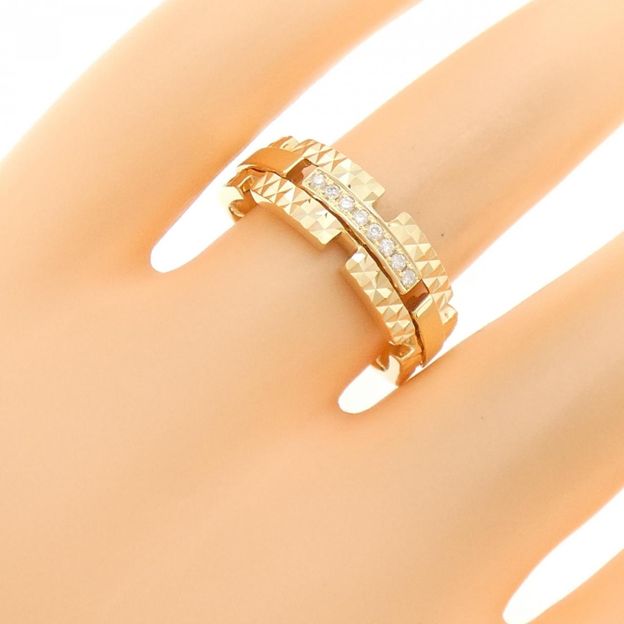 K18YG Diamond ring