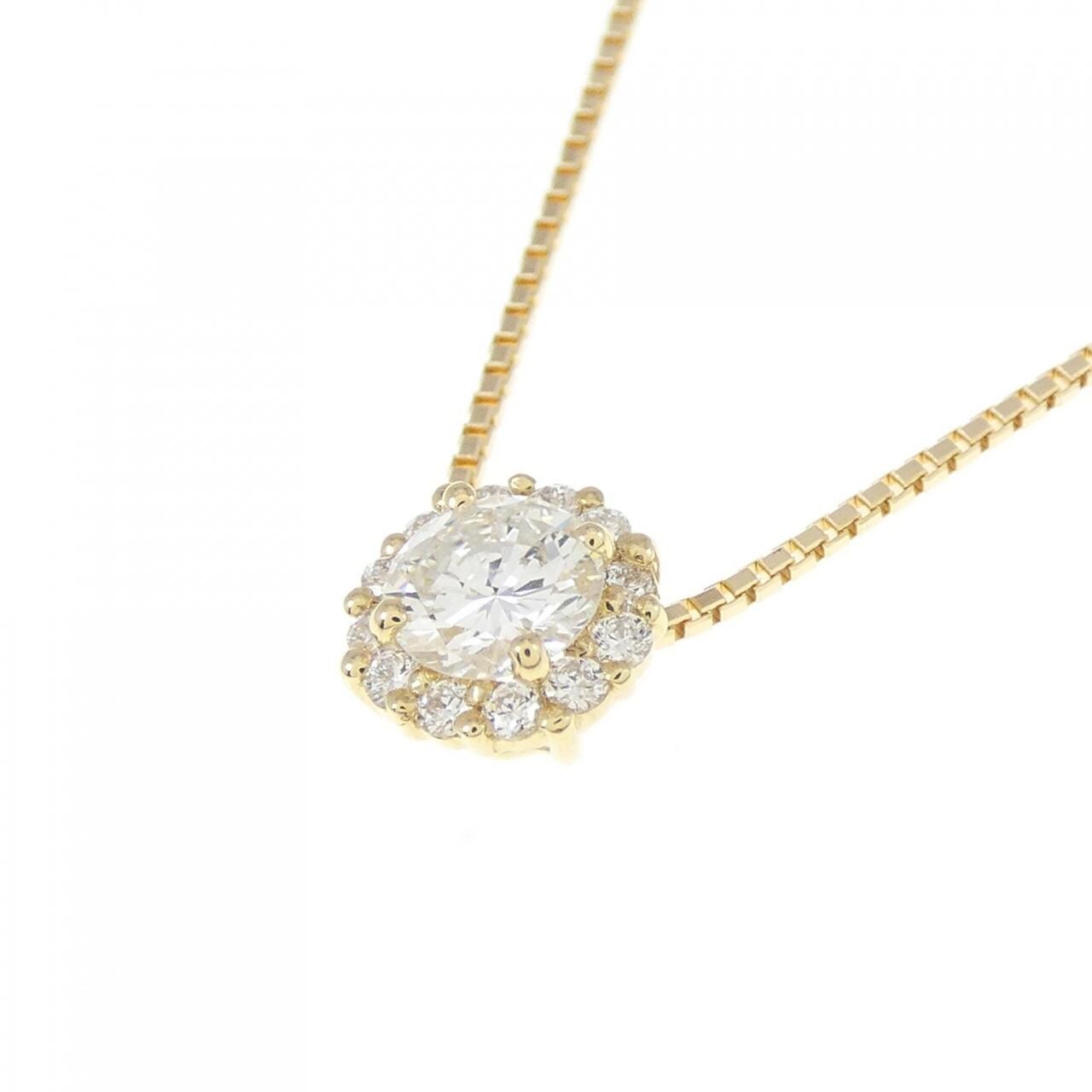 [BRAND NEW] K18YG Diamond Necklace 0.239CT G SI1 Good