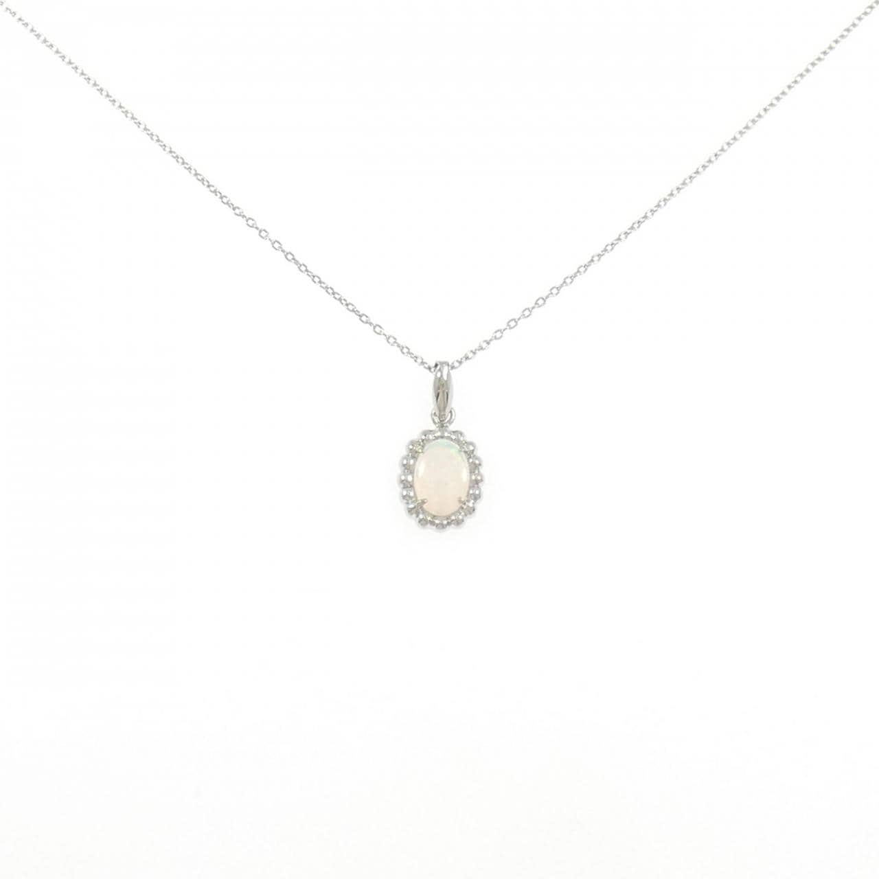 PT900/PT850 オパール ネックレス