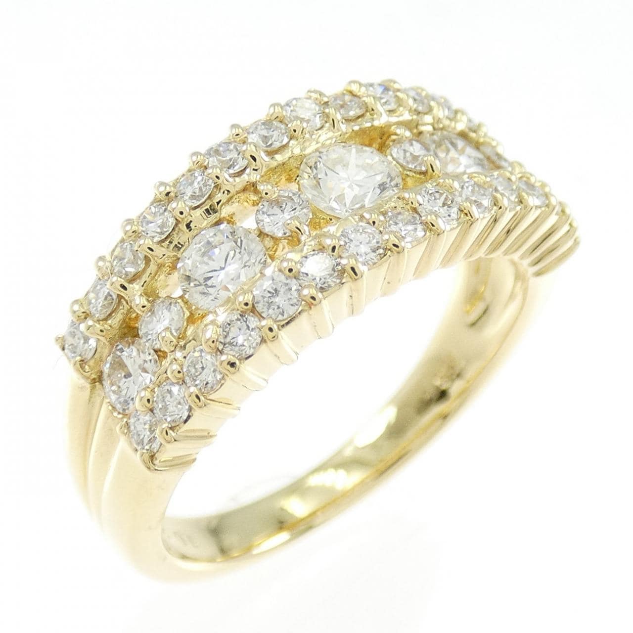 K18YG ダイヤモンド リング 1.039CT