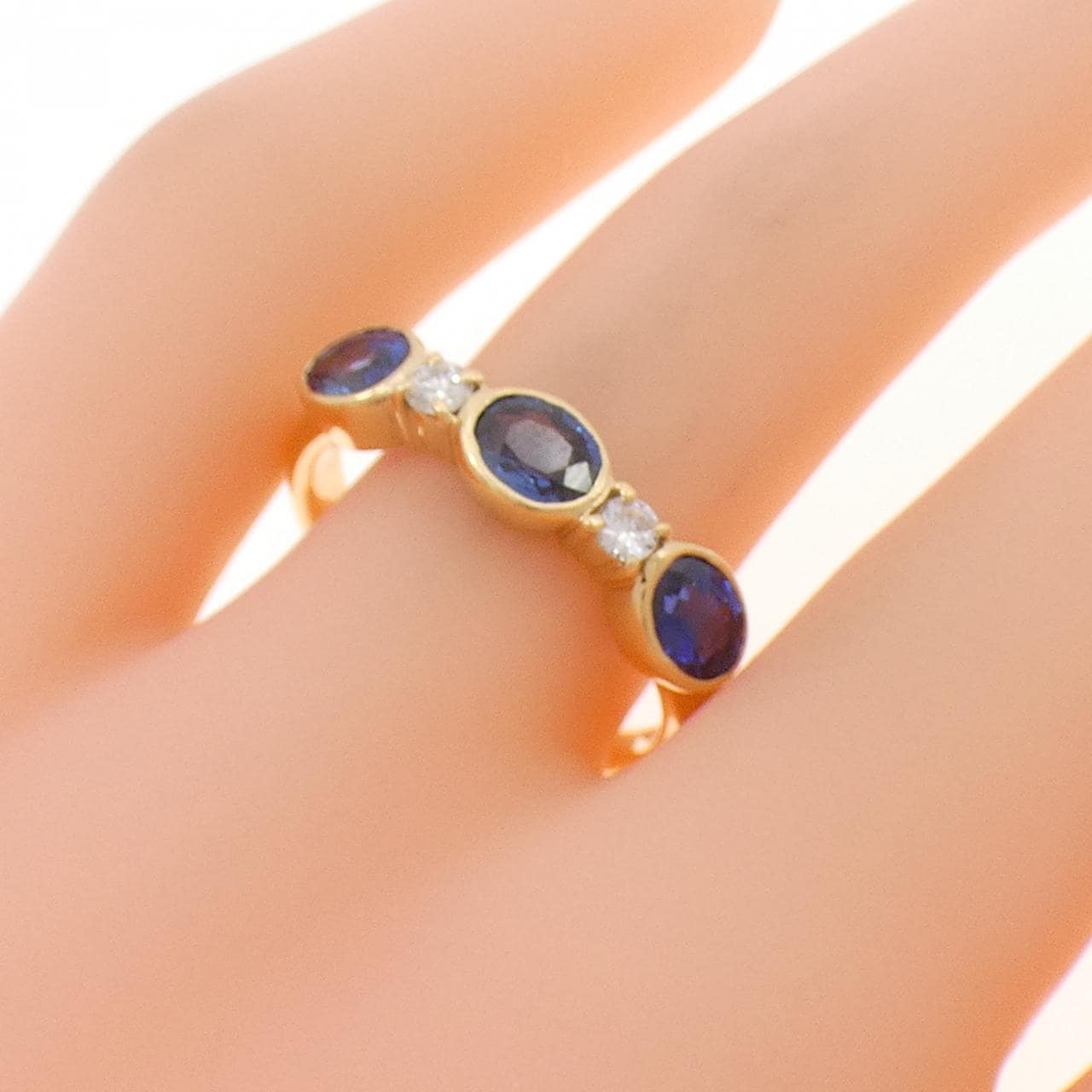 K18YG サファイヤ リング