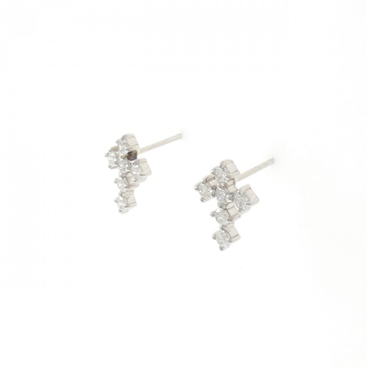 PT/PT900 クロス ダイヤモンド ピアス