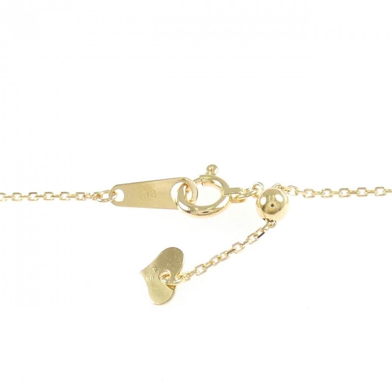 K18YG ダイヤモンド ネックレス 0.15CT