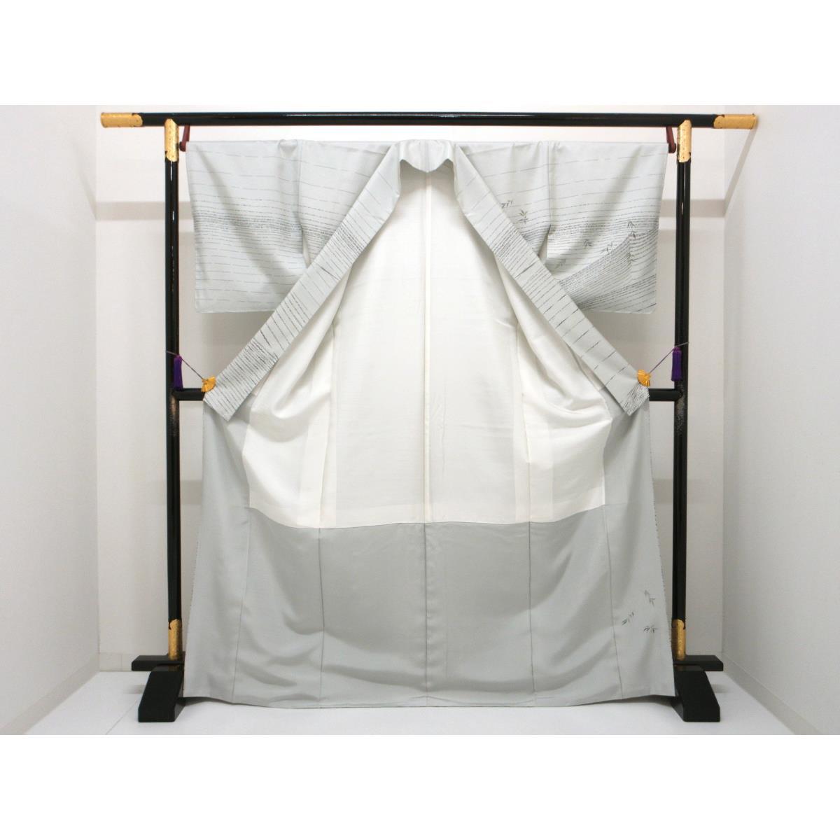 訪問着　証紙付【牛首紬】