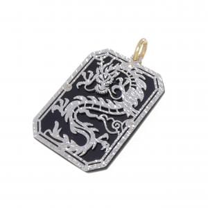 K18YG/K18WG オニキス ペンダント