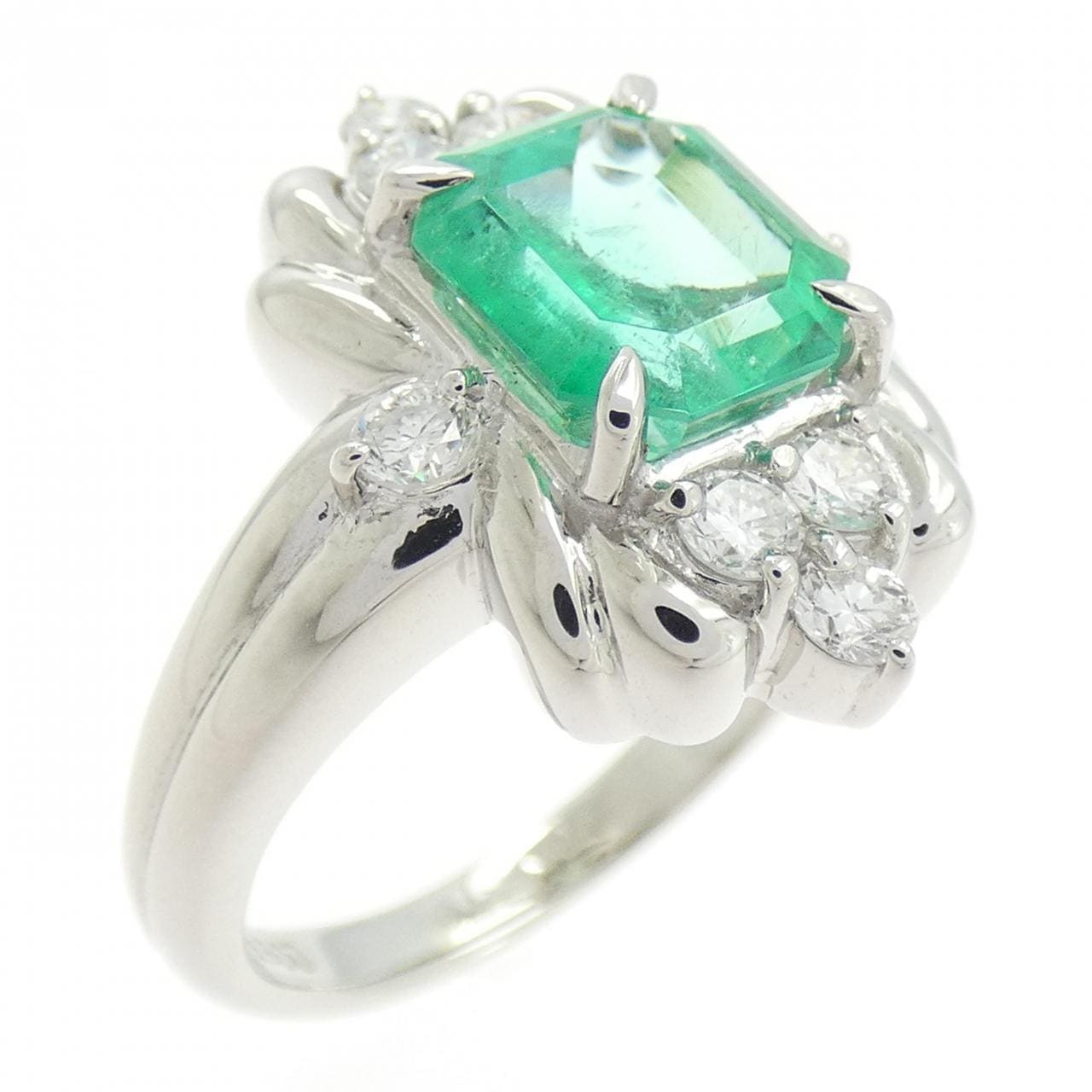 PT900 エメラルド リング 2.14CT