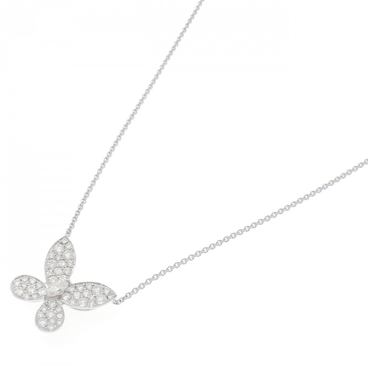 グラフ パヴェ バタフライ ネックレス