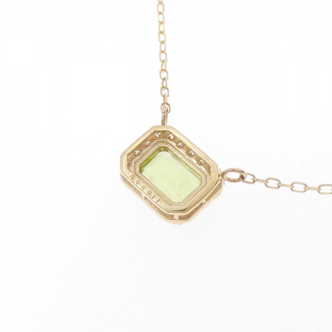 [BRAND NEW] K18YG Peridot Necklace 0.58CT