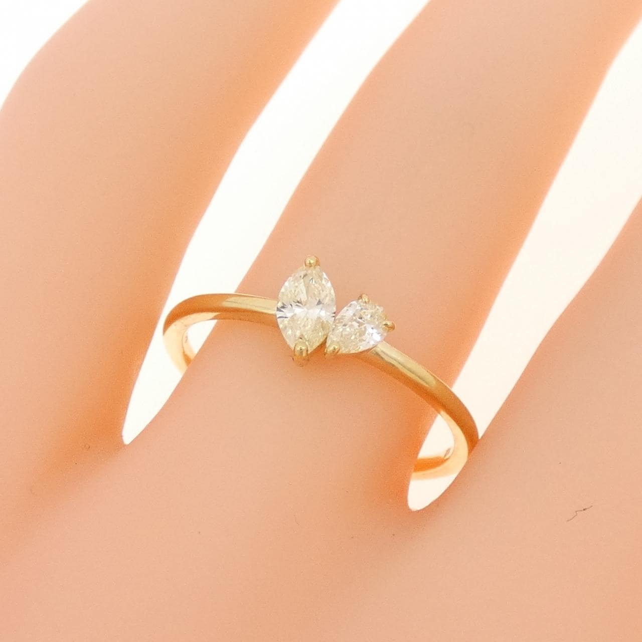 【新品】K18YG ダイヤモンド リング 0.30CT