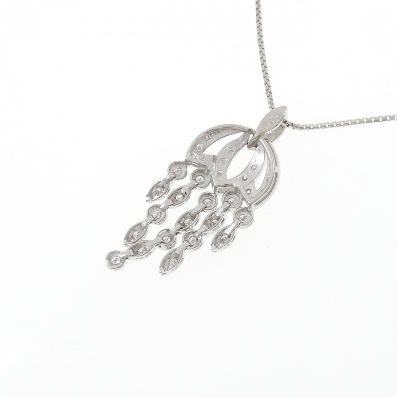 K18WG ダイヤモンド ネックレス 0.48CT