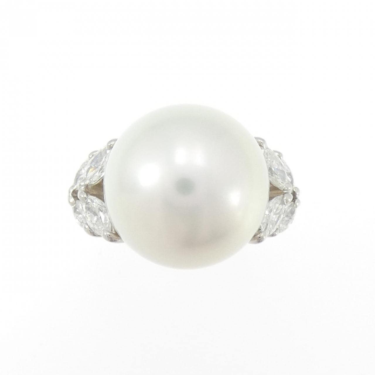 PT900 白蝶パール リング 14.5mm