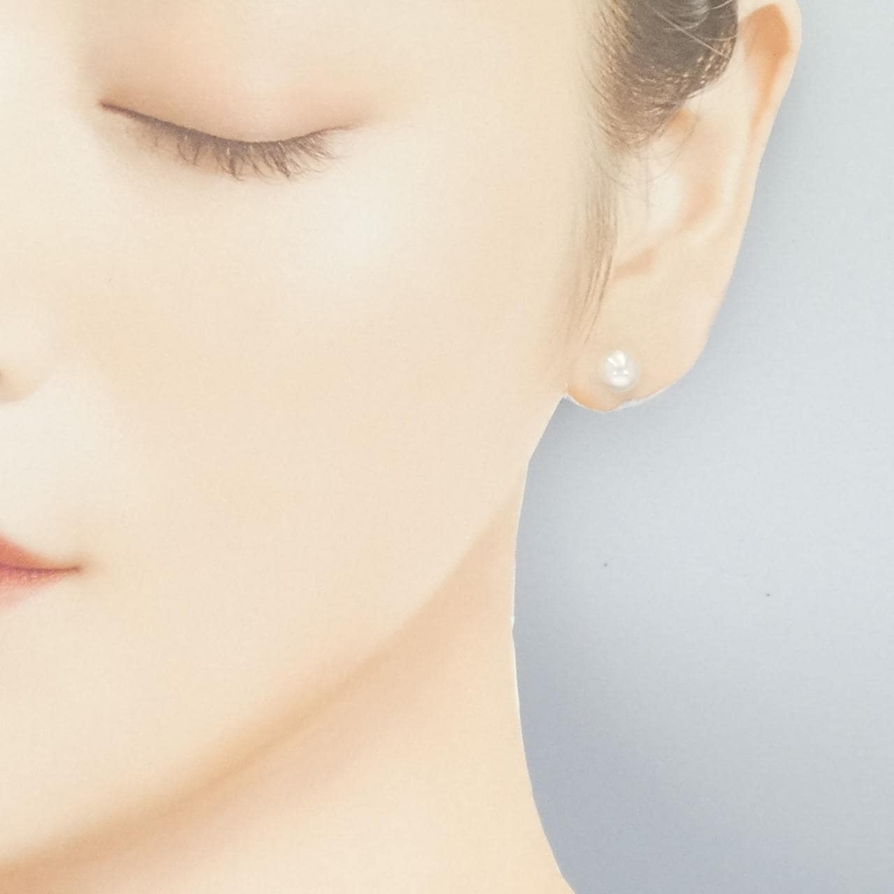 K14WG アコヤパール ピアス 6.7mm