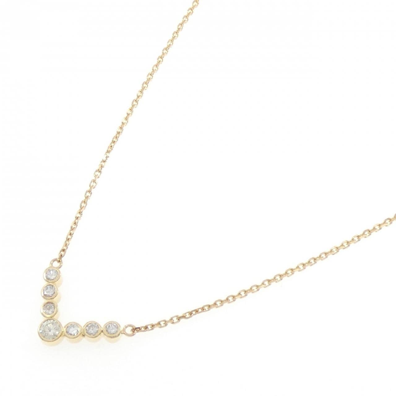 K18YG ダイヤモンド ネックレス