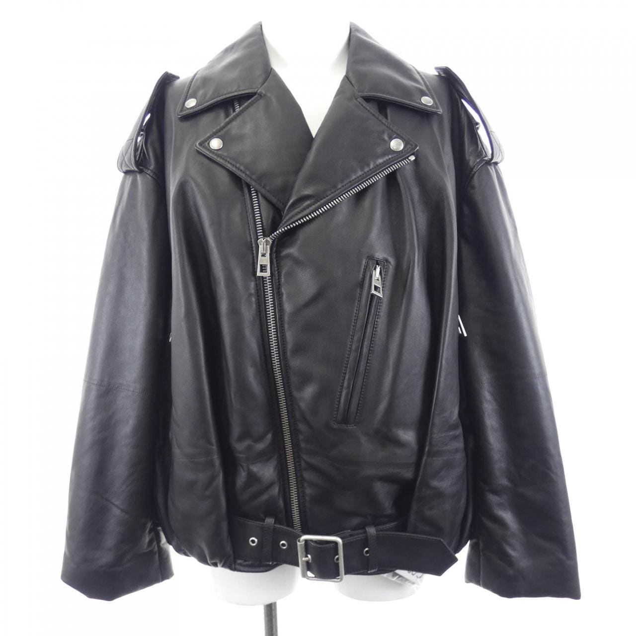 ロエベ LOEWE バルーン バイカージャケット H526Y34LAS レザーライダースジャケット