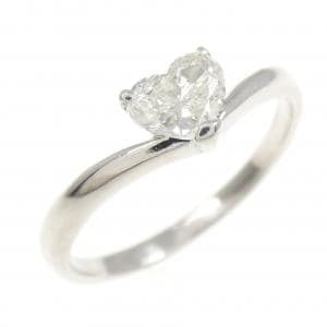 PT900 ハート ダイヤモンド リング 0.353CT