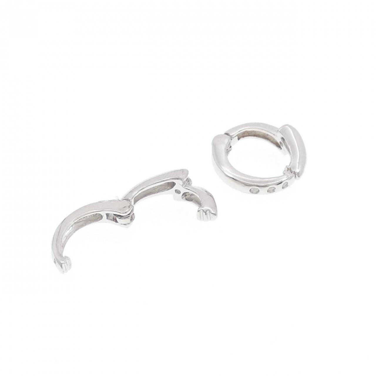 K18WG ダイヤモンド イヤリング 0.20CT