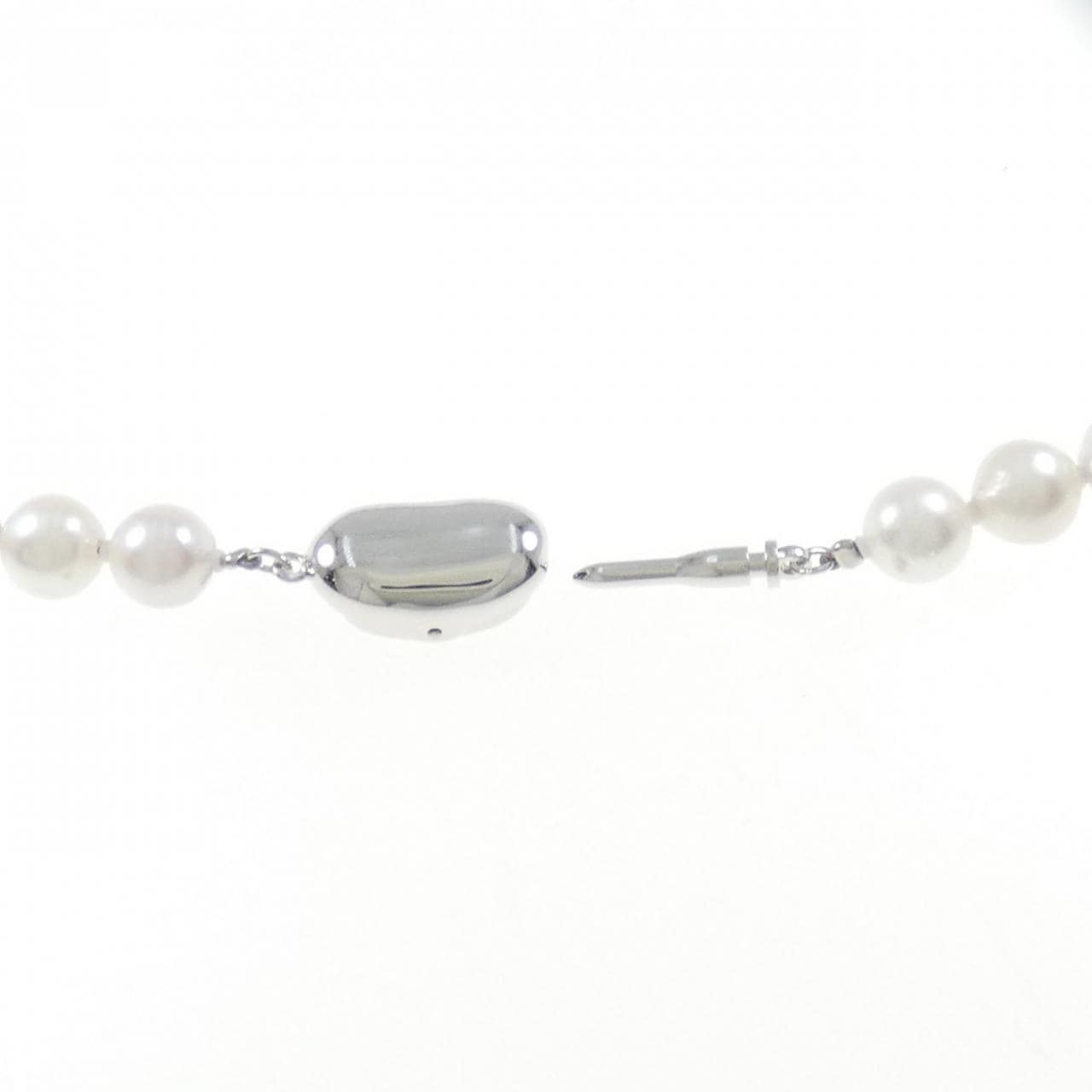 [BRAND NEW] Silver Clasp Akoya Pearl Necklace 7.0-7.5mm