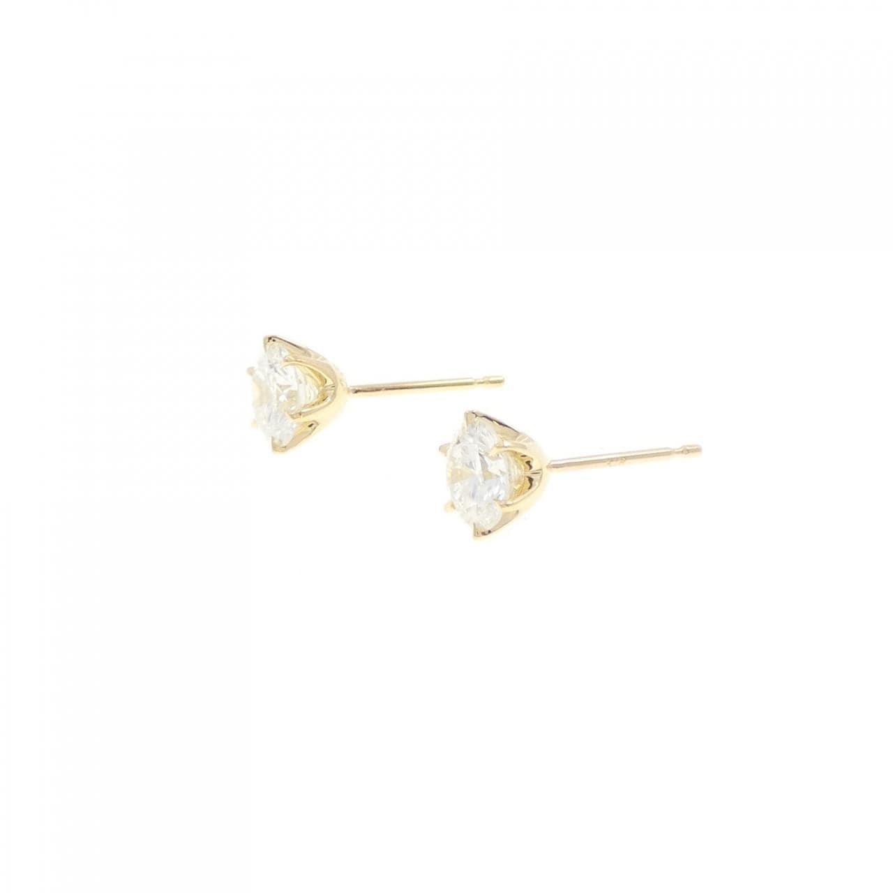 【新品】K18YG ダイヤモンド ピアス 0.523CT 0.520CT H SI1 VG