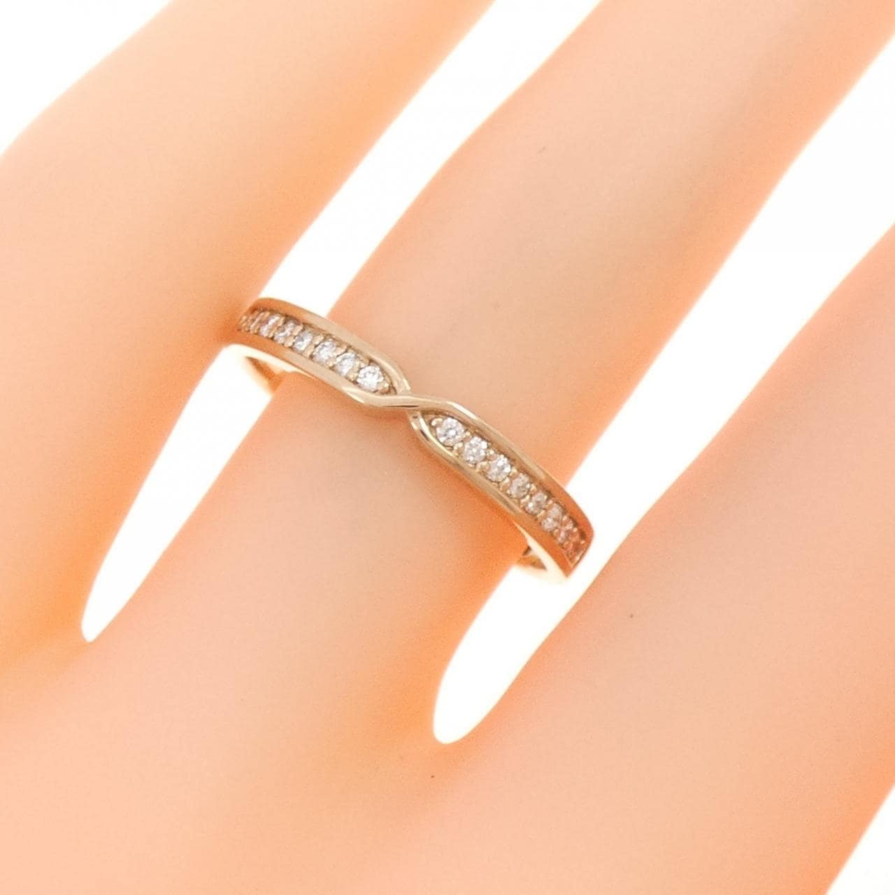 K18PG ダイヤモンド リング 0.08CT