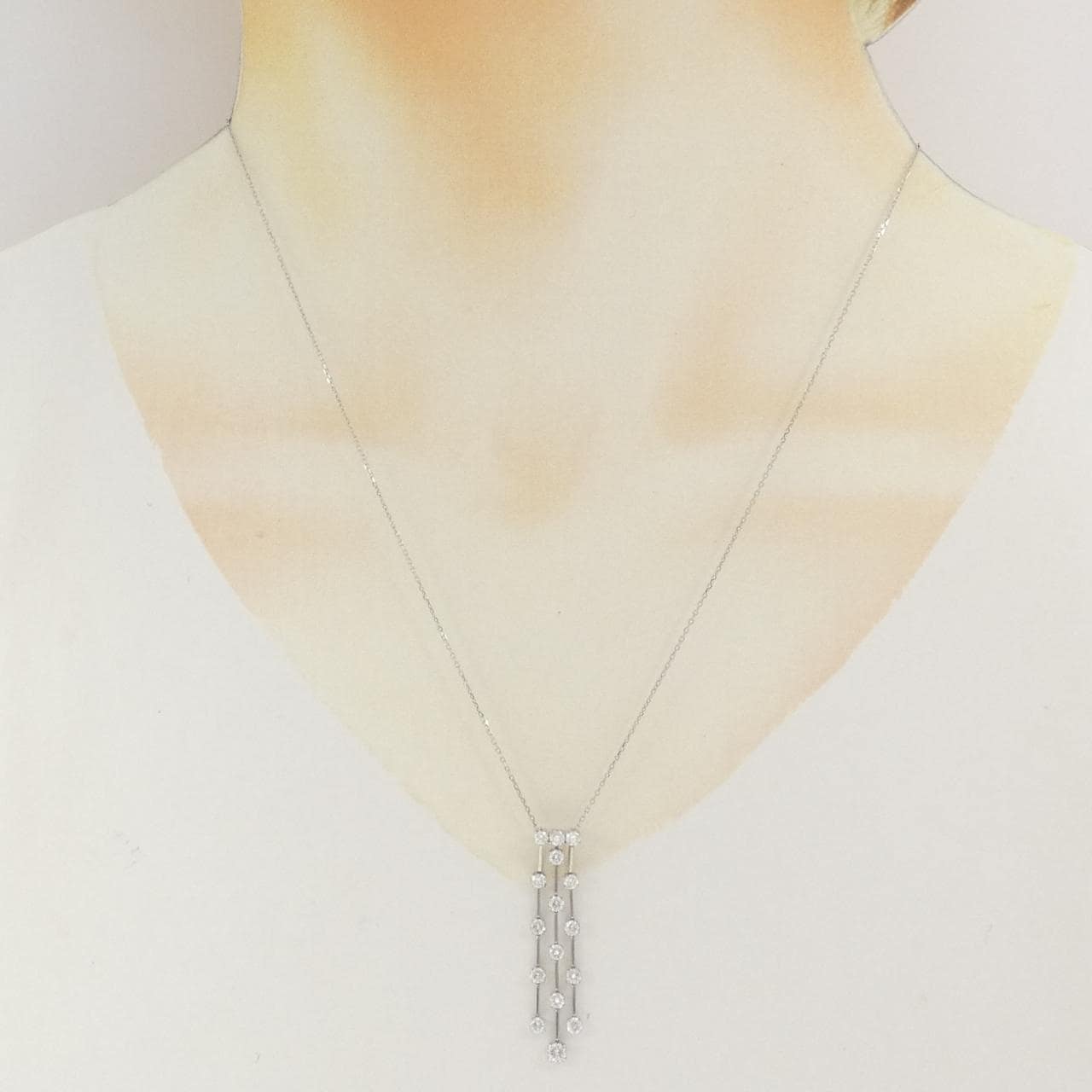 PT850 ダイヤモンド ネックレス 1.01CT