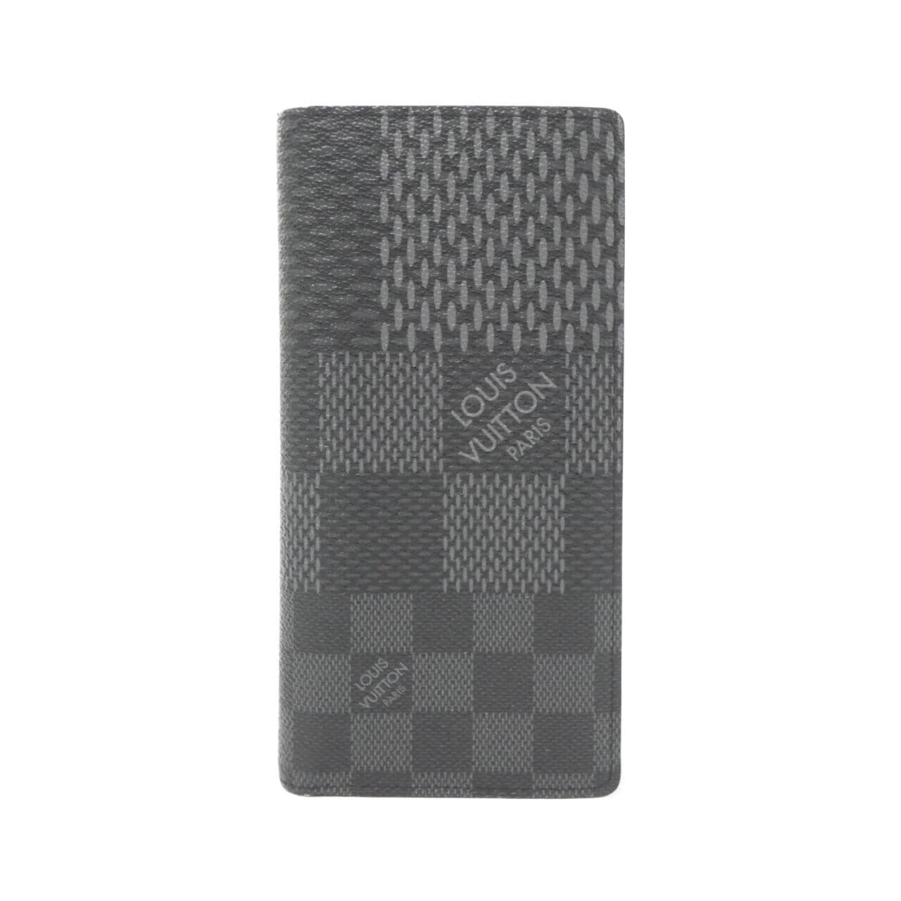LOUIS VUITTON Damier Graphite 3D Portefeuille Brazza N60436 Wallet
