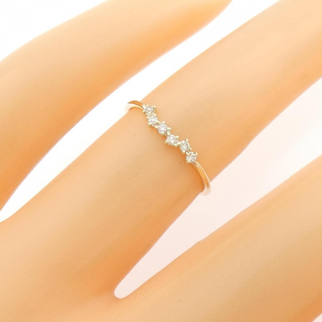 K10YG ダイヤモンド リング 0.04CT