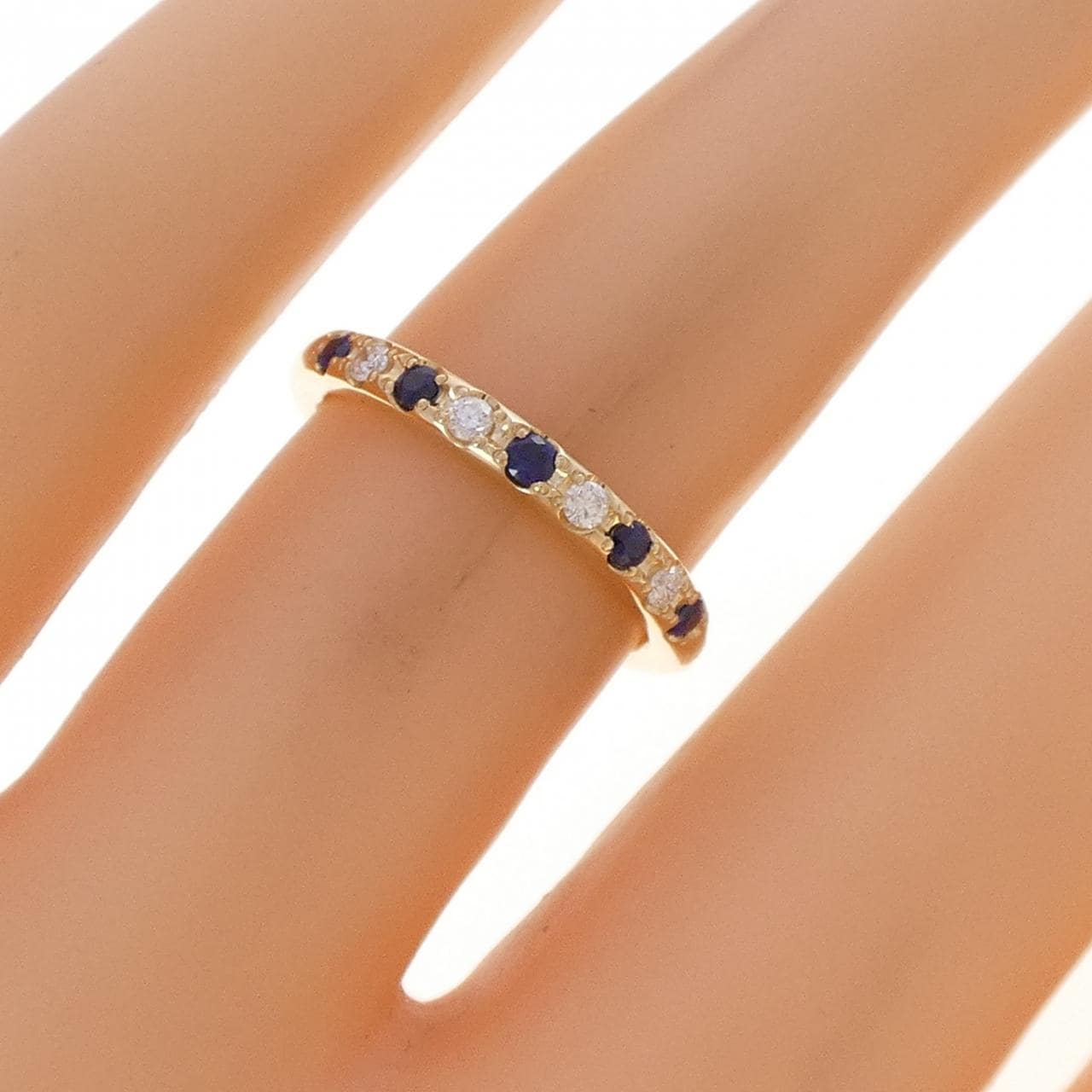 K18YG サファイヤ リング 0.11CT