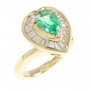 K18YG エメラルド リング 0.56CT