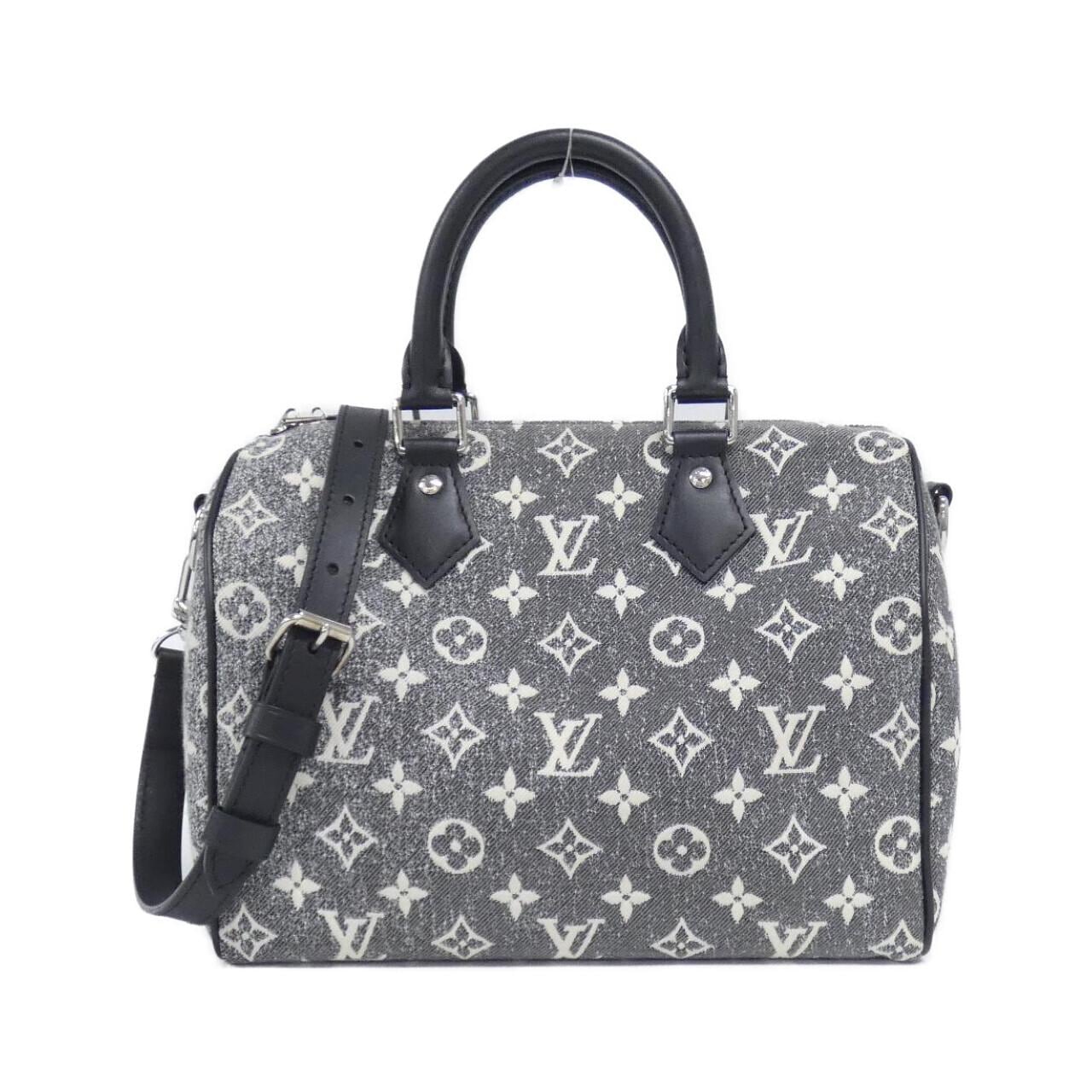 ルイヴィトン モノグラム ジャカード デニム スピーディ バンドリエール 2023CR 25cm M21464 ボストンバッグ