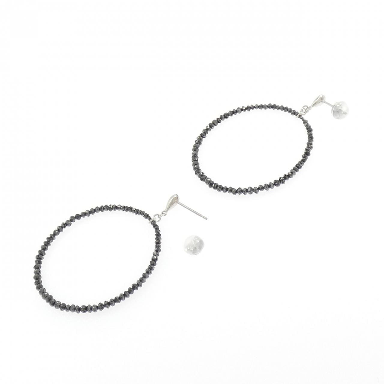 K18WG ダイヤモンド ピアス 6.00CT
