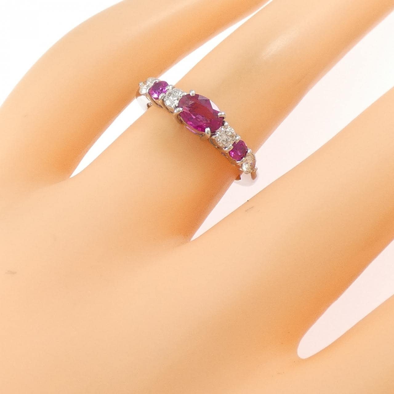 PT900 ルビー リング 0.64CT