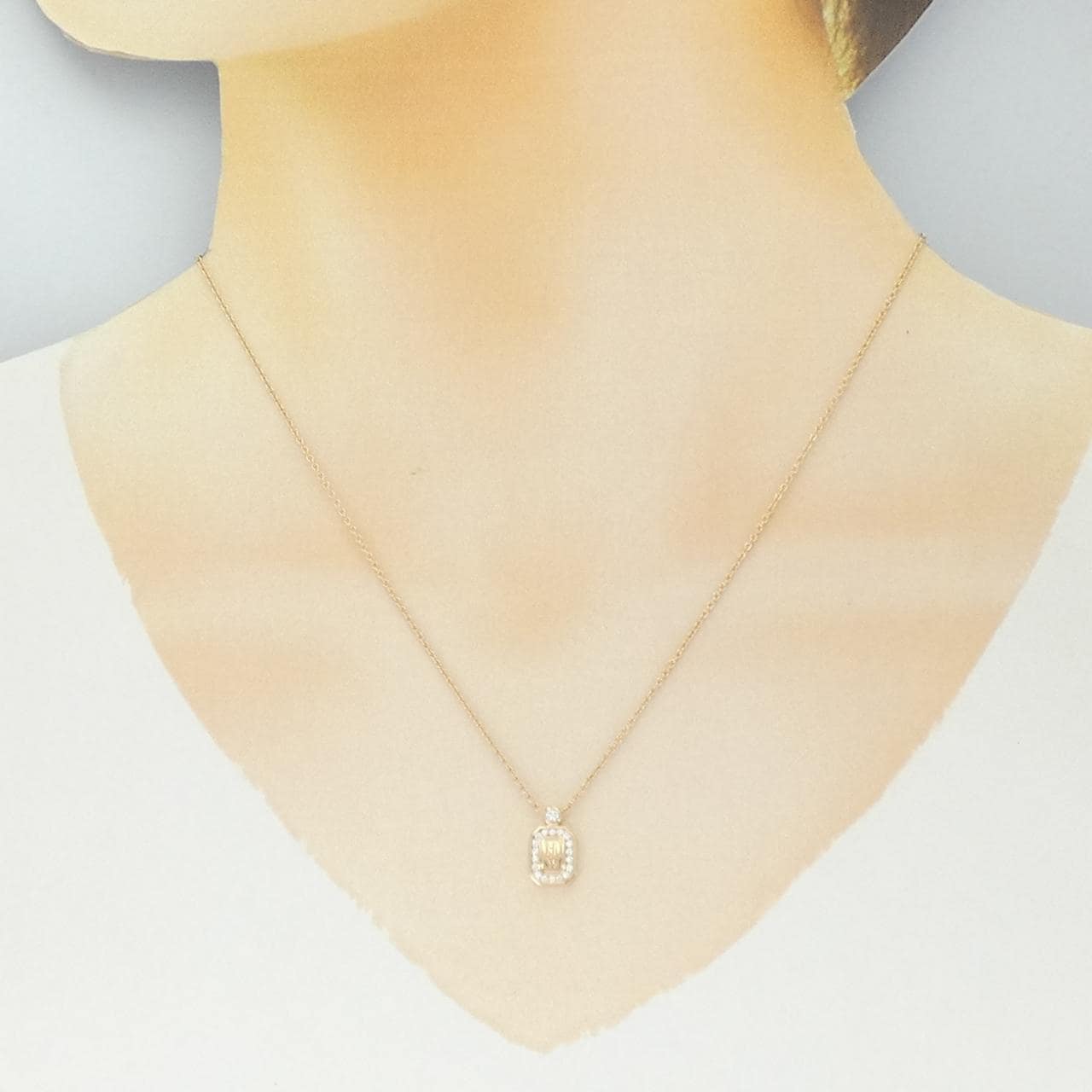 ハリーウィンストン HWロゴ ネックレス