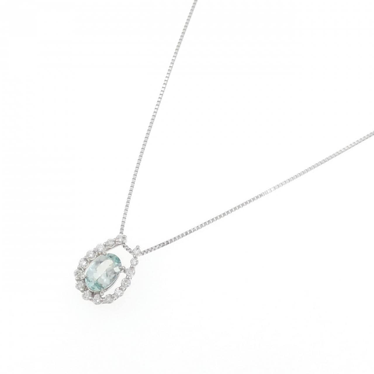 PT900/PT850 ユークレース ネックレス 0.638CT