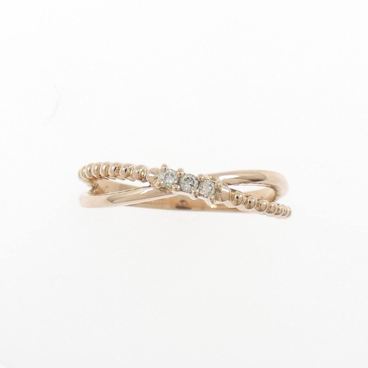 K18PG ダイヤモンド リング