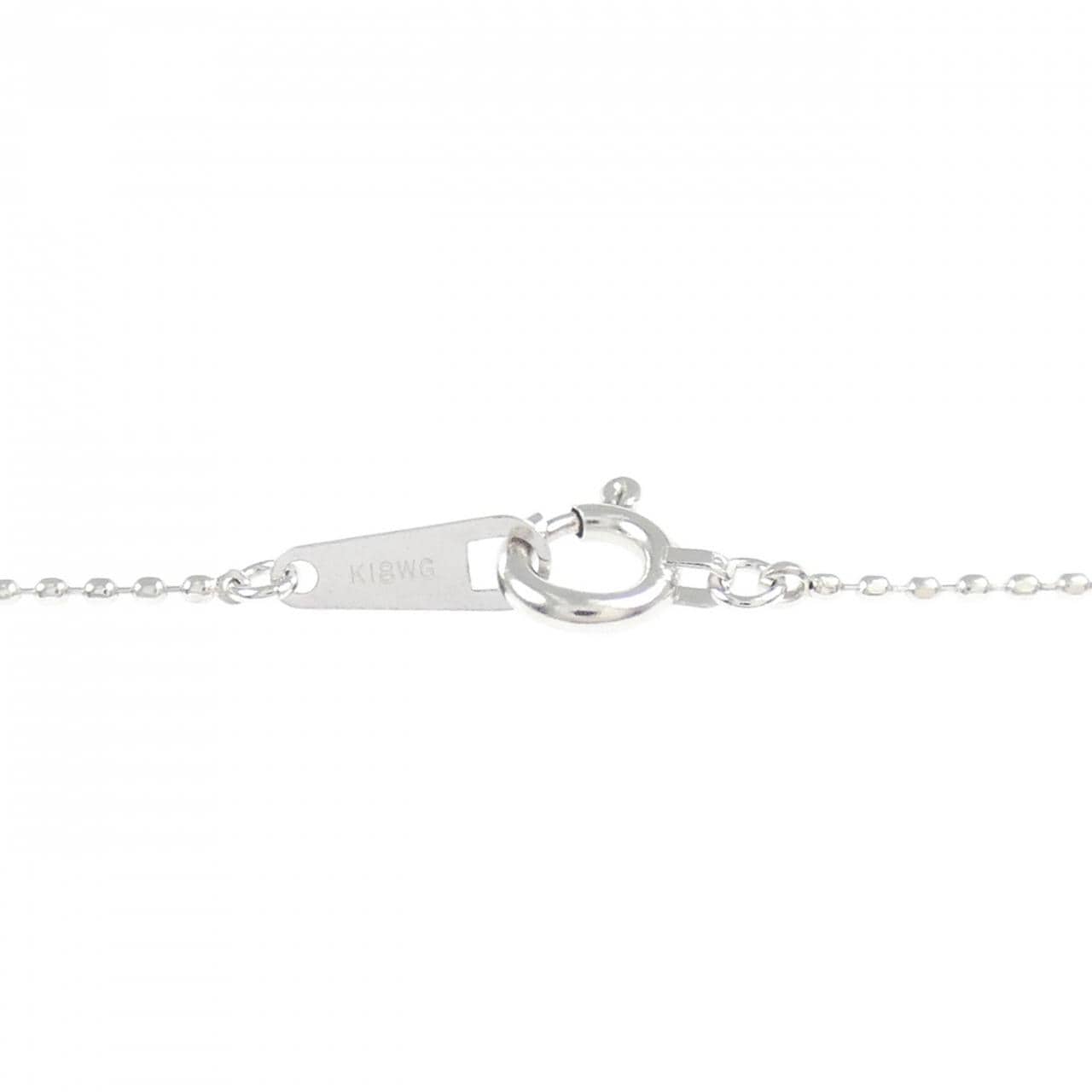 K18WG ダイヤモンド ネックレス 0.09CT