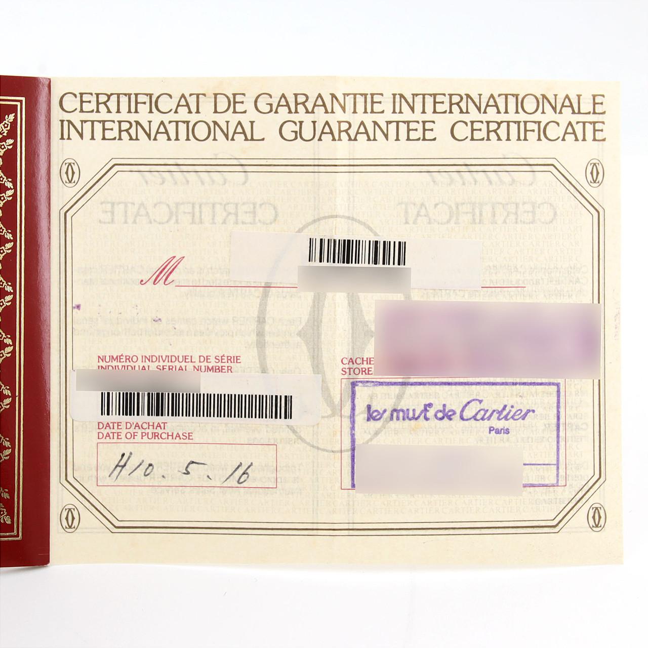 Cartier Must VLC LM GP･150th LIMITED W1010495 GP Quartz