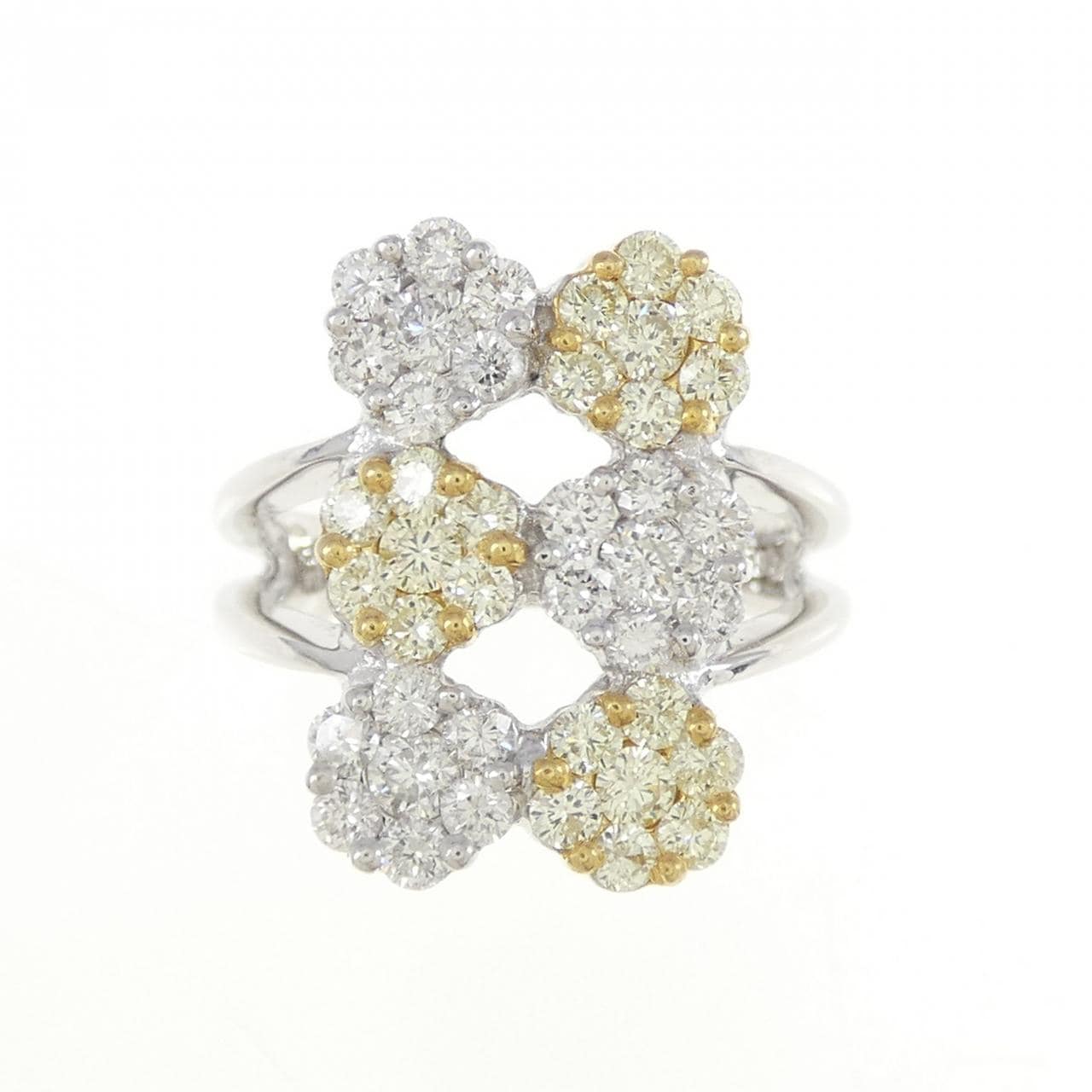 K18WG/K18YG ダイヤモンド リング 1.50CT