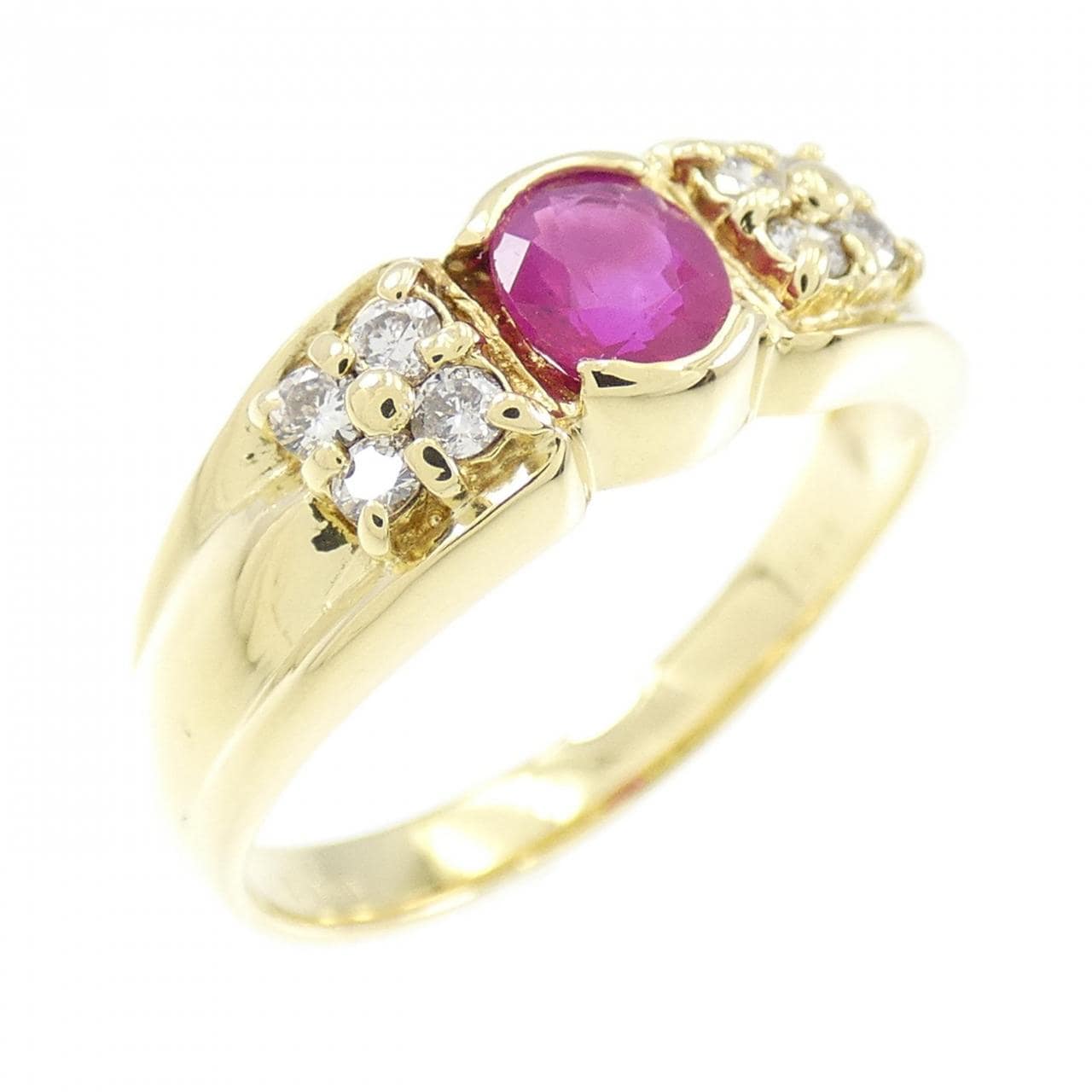 K18YG ruby ring 0.50CT