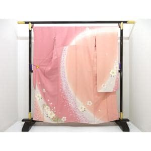 振袖　友禅金彩加工　刺繍入りボカシ染　身丈Ｓ寸