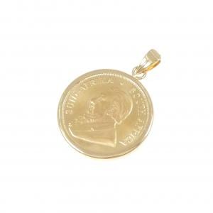 K18YG(枠) コイン ペンダント