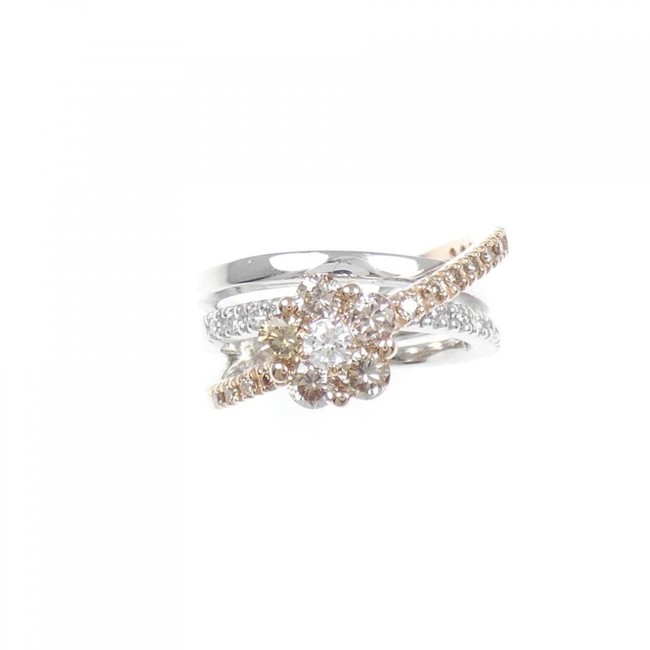 ポンテヴェキオ フラワー ダイヤモンド リング 0.65CT