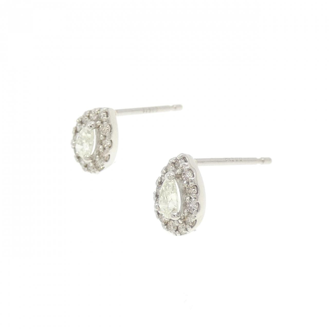 [BRAND NEW] PT900 Diamond earrings 0.34CT